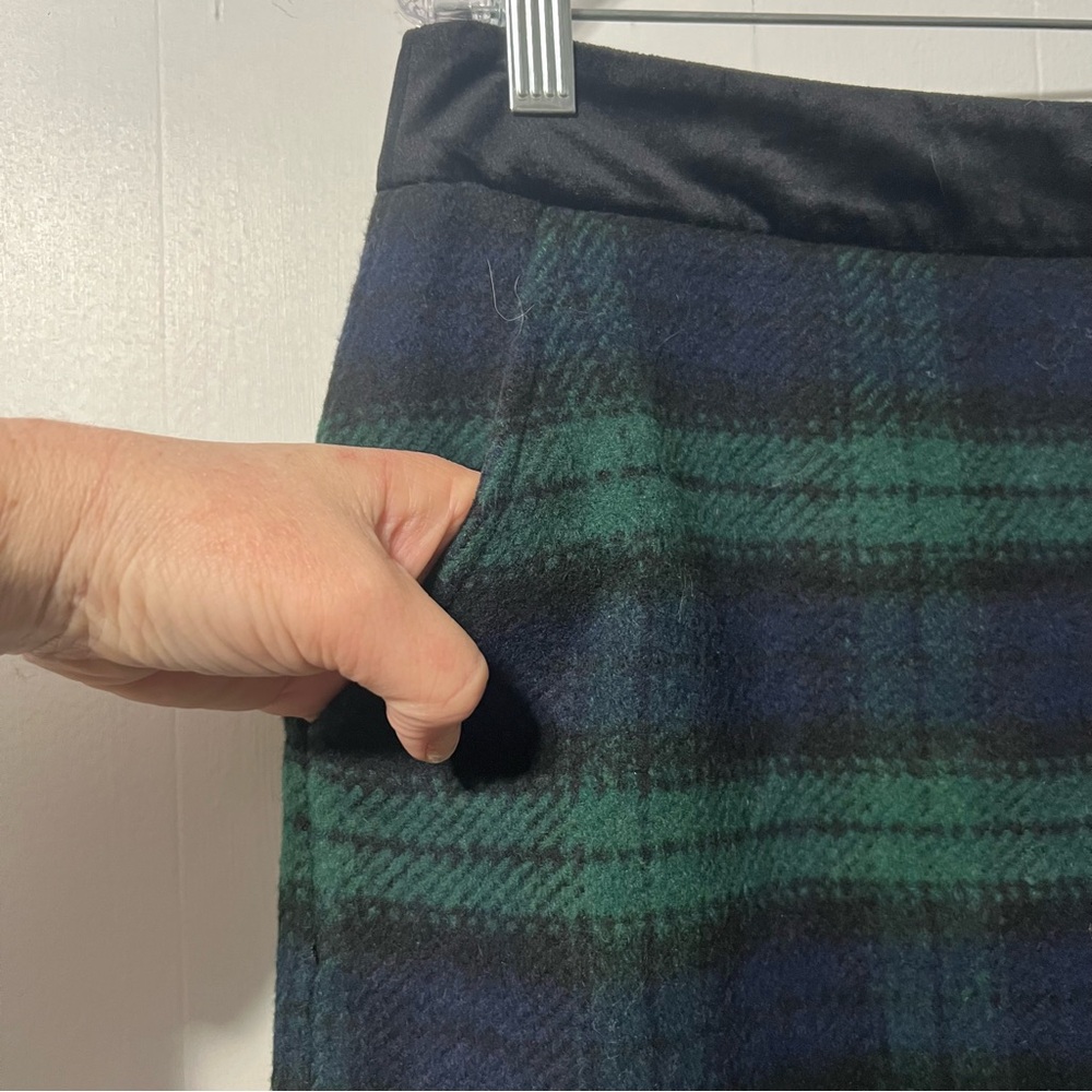 Jack Wills Plaid Wool Blend Academia Preppy Tartan A-line Mini Skirt 10 - Picture 4 of 12